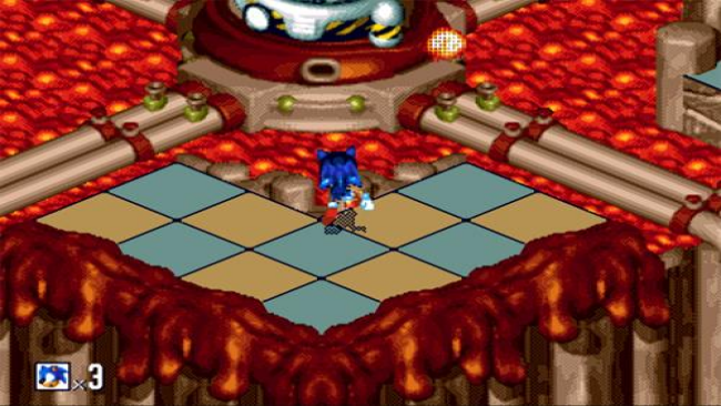 Sonic 3D Blast Gameplay Screenshot